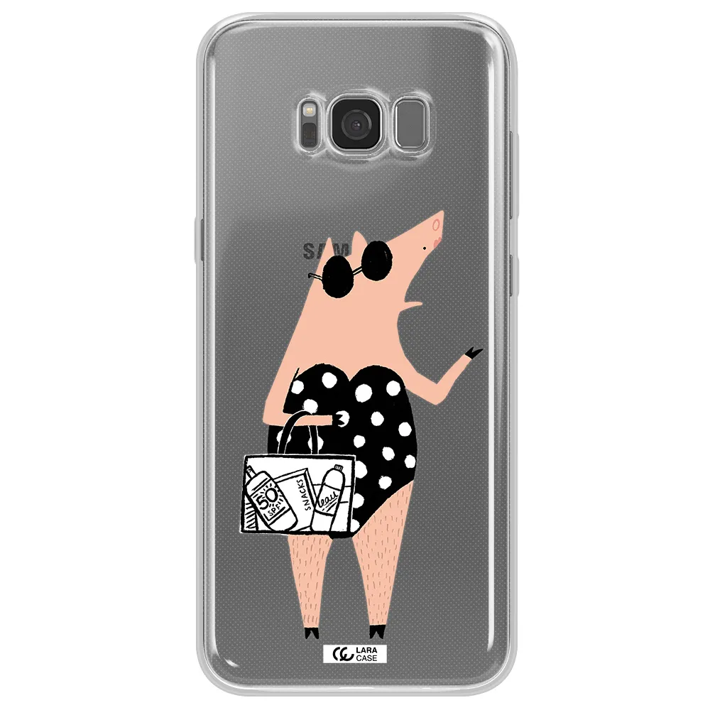 Lady Pig Samsung S8 Clear TPU Case