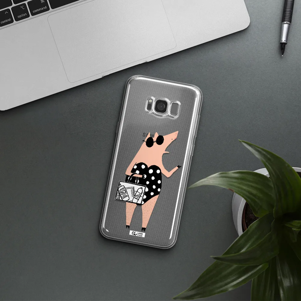 Lady Pig Samsung S8 Plus Clear TPU Case