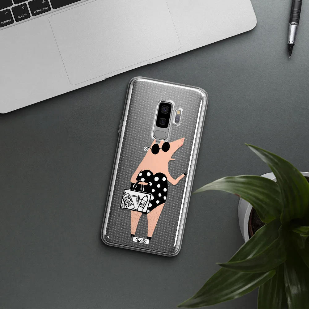 Lady Pig Samsung S9 Plus Clear TPU Case