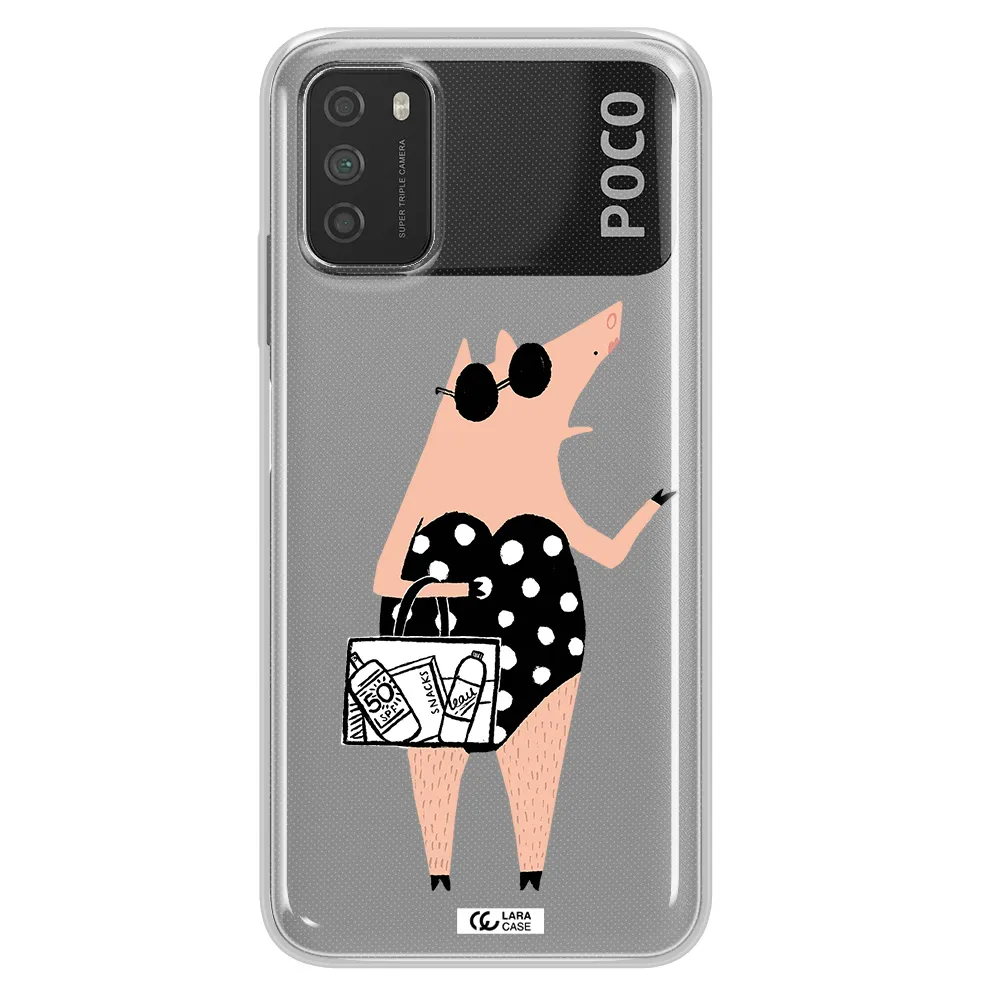 Lady Pig Xiaomi Poco M3 Clear TPU Case