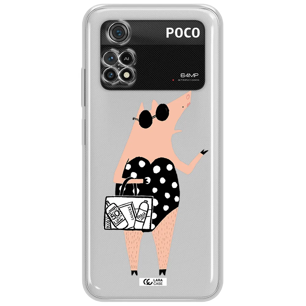 Lady Pig Xiaomi Poco M4 Pro 4G Clear Tpu Case