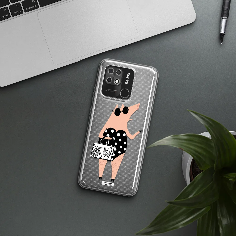 Lady Pig Xiaomi Redmi 10C Clear TPU Case