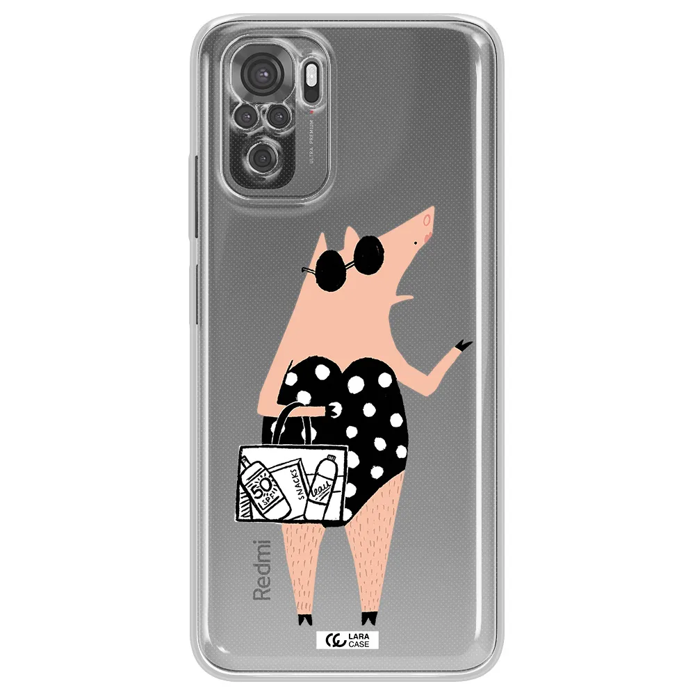 Lady Pig Xiaomi Redmi Note 10S Clear Tpu Case