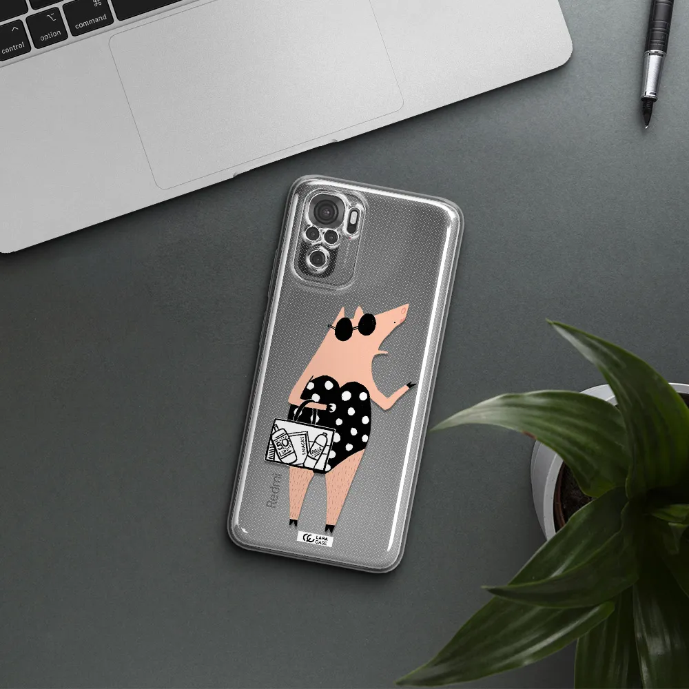 Lady Pig Xiaomi Redmi Note 10S Clear Tpu Case