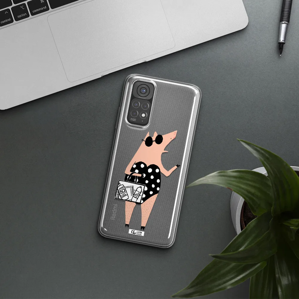 Lady Pig Xiaomi Redmi Note 11 Clear TPU Case
