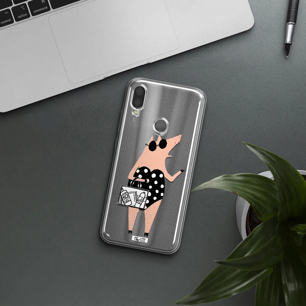 Lady Pig Xiaomi Redmi Note 7 Clear TPU Case