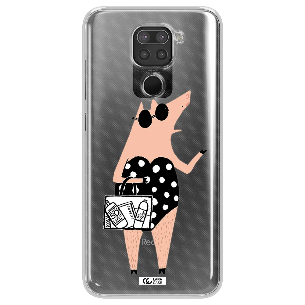 Lady Pig Xiaomi Redmi Note 9 Clear TPU Case