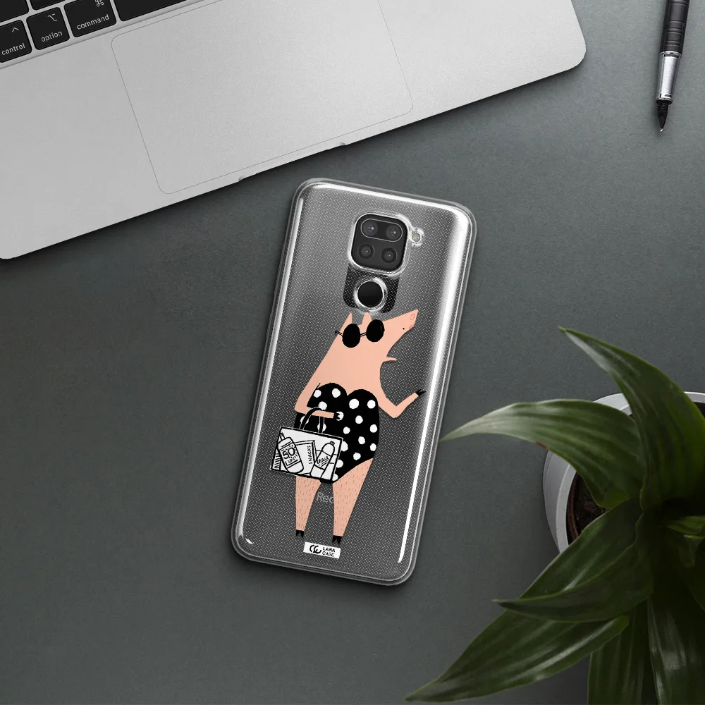 Lady Pig Xiaomi Redmi Note 9 Clear TPU Case