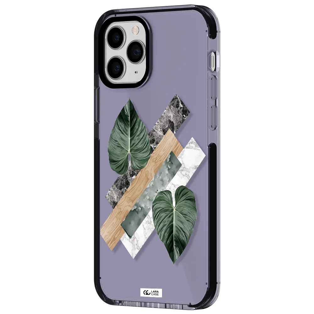 Tropical Leaves Apple iPhone 11 pro impact Lilac Case