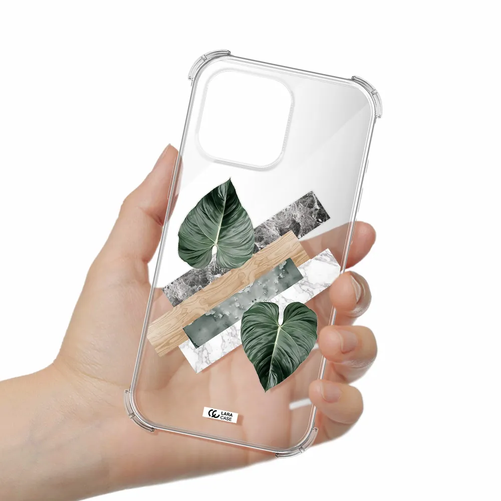 Tropical Leaves Apple Iphone 16 Pro Max Clear Pc Case