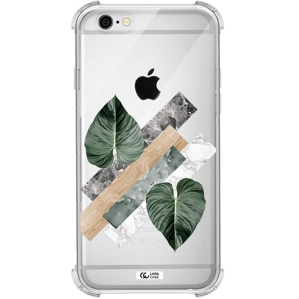 Tropical Leaves Apple iPhone 6 Clear PC Case