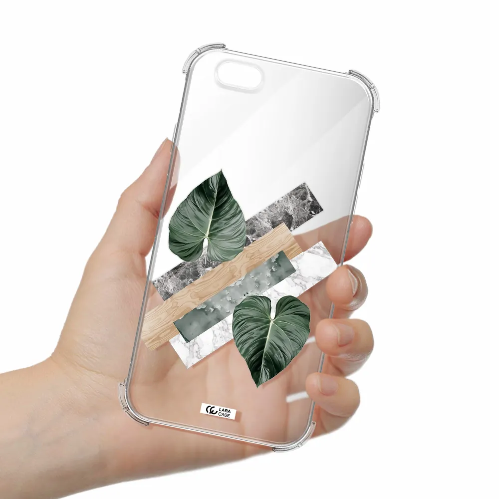 Tropical Leaves Apple iPhone 6 Clear PC Case
