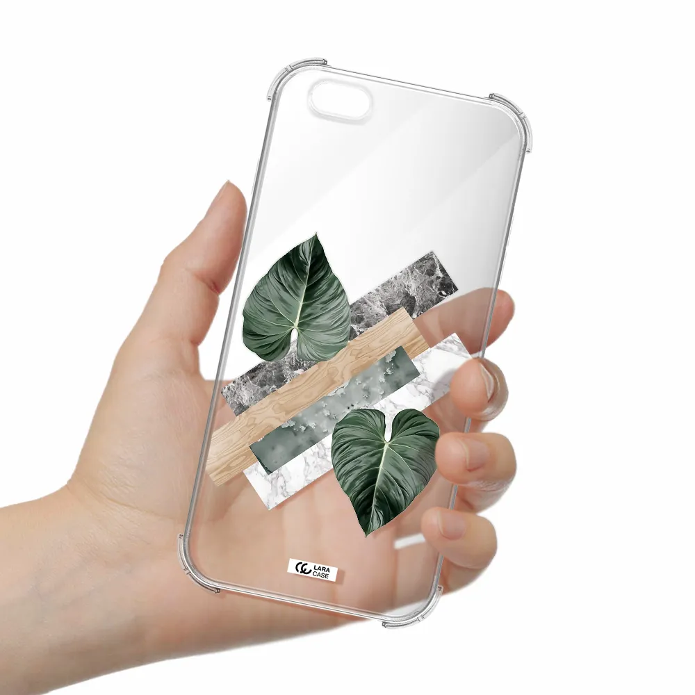Tropical Leaves Apple iPhone 6 plus Clear PC Case