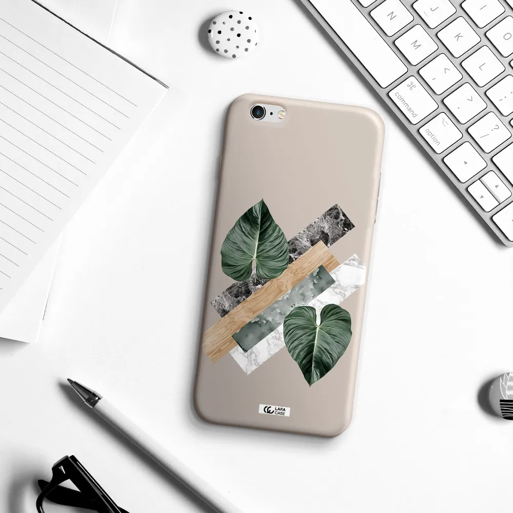 Tropical Leaves Apple iPhone 6 plus Silicone Stone Case