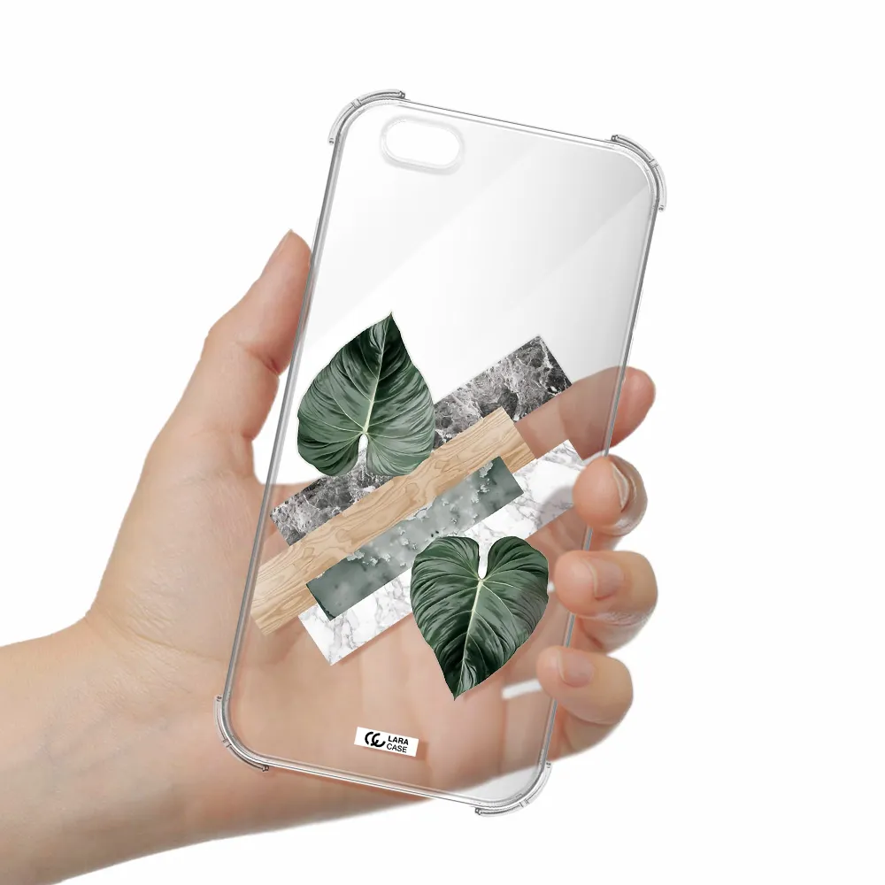 Tropical Leaves Apple iPhone 6 s plus Clear PC Case