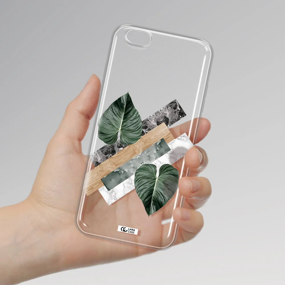 Tropical Leaves Apple iPhone 6 s plus Clear TPU Case