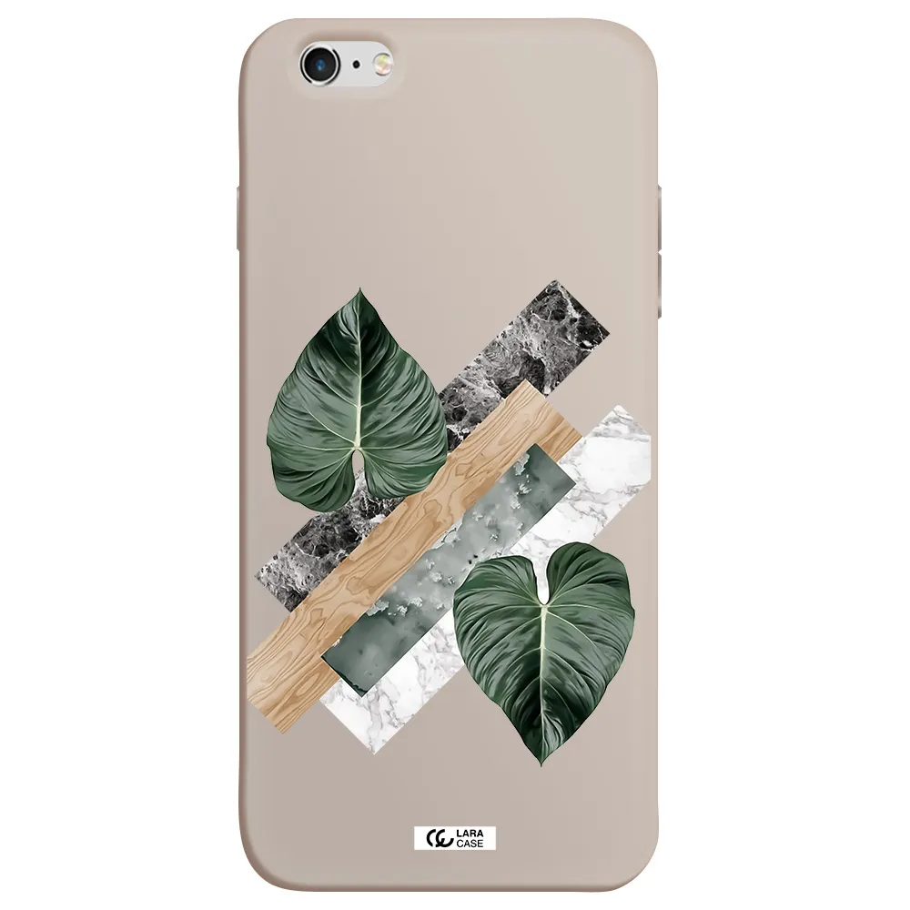Tropical Leaves Apple iPhone 6 s plus Silicone Stone Case