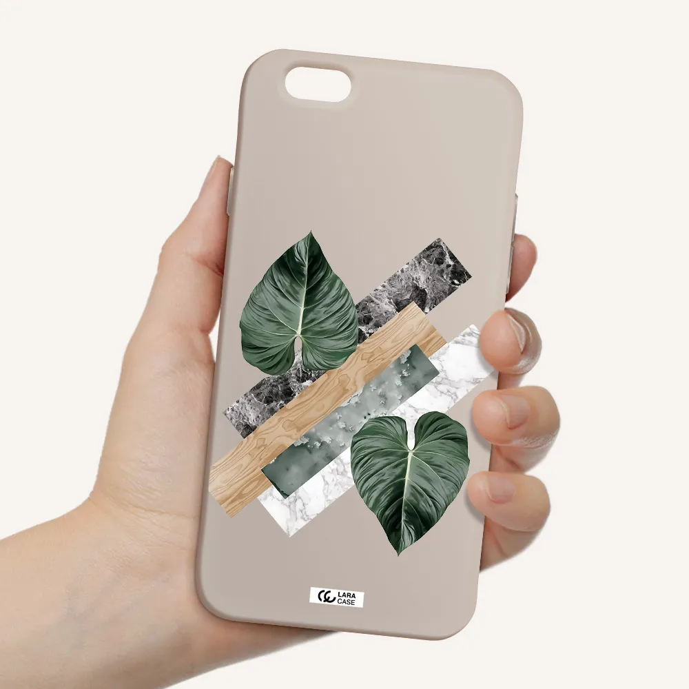 Tropical Leaves Apple iPhone 6 Silicone Stone Case
