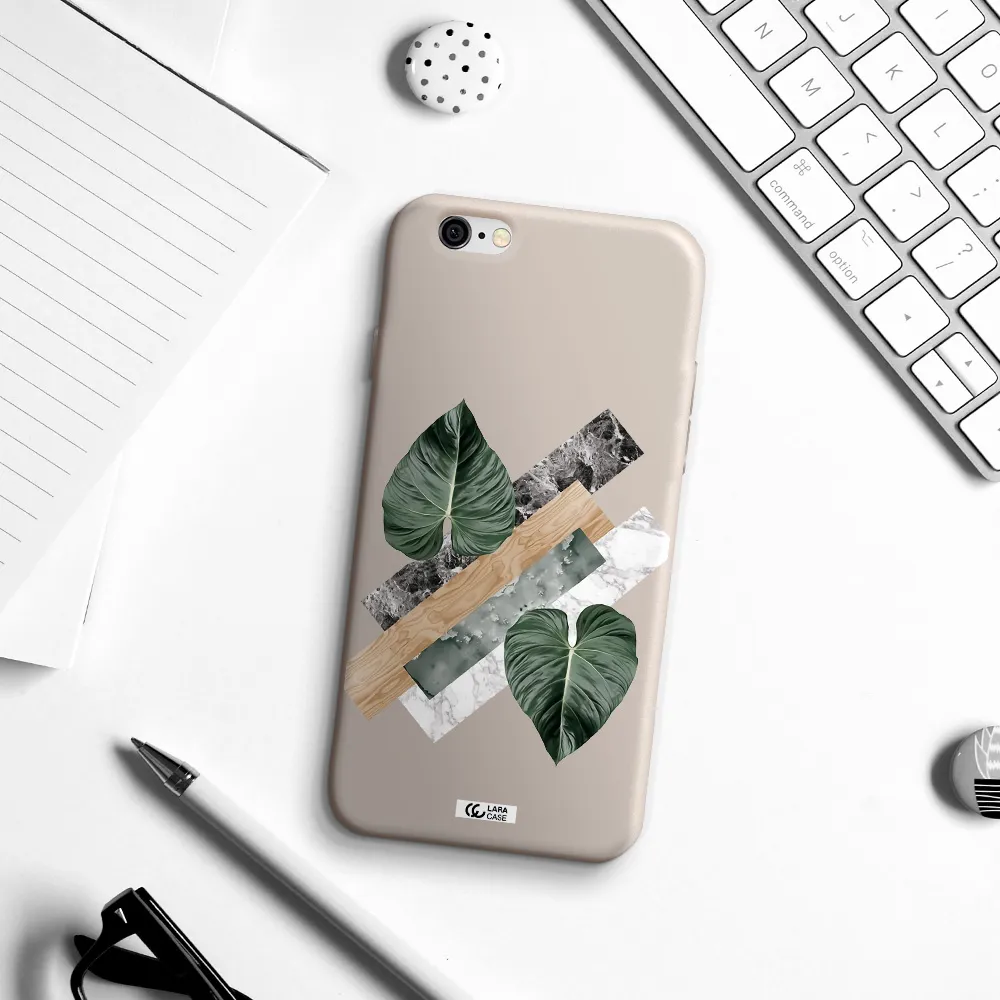 Tropical Leaves Apple iPhone 6 Silicone Stone Case
