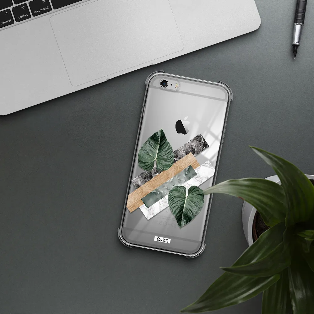 Tropical Leaves Apple iPhone 6S Clear PC Case