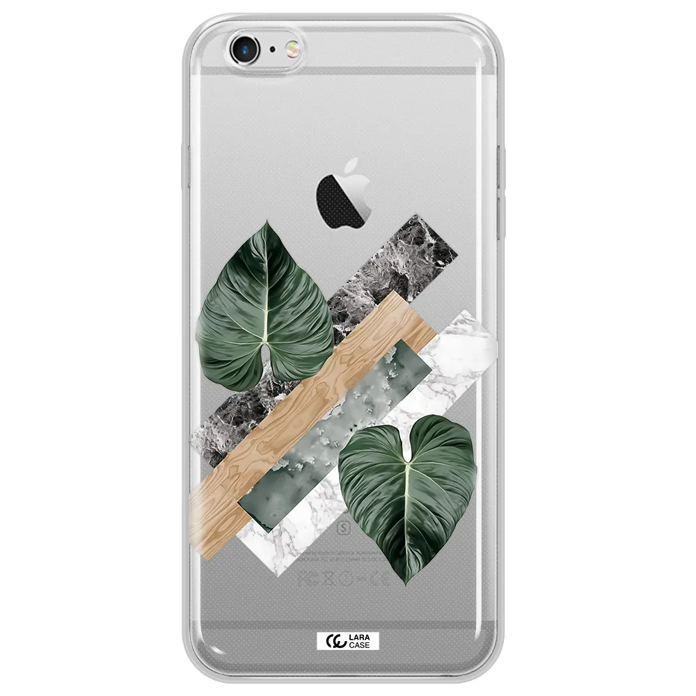 Tropical Leaves Apple iPhone 6S Clear TPU Case