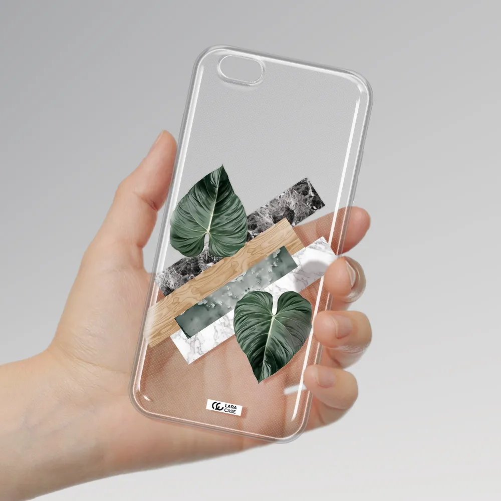 Tropical Leaves Apple iPhone 6S Clear TPU Case
