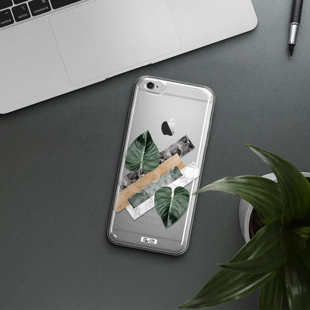 Tropical Leaves Apple iPhone 6S Clear TPU Case