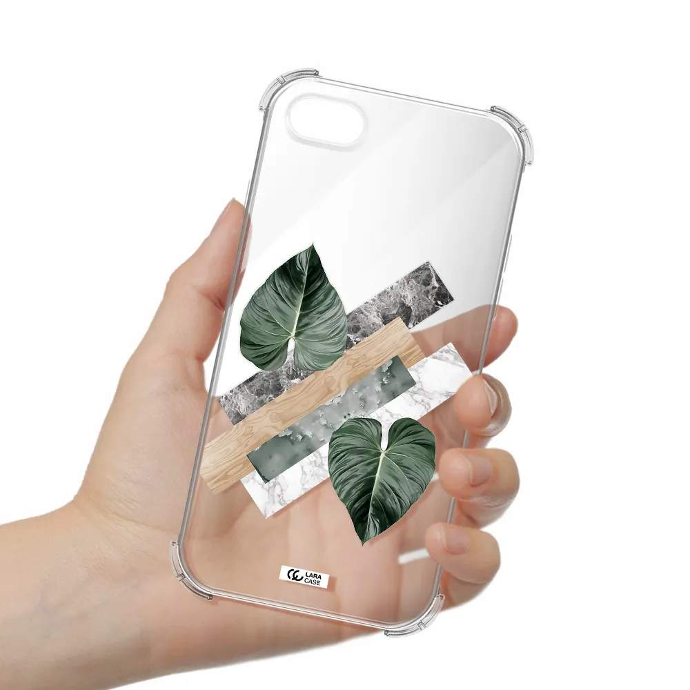 Tropical Leaves Apple iPhone 7 Clear PC Case