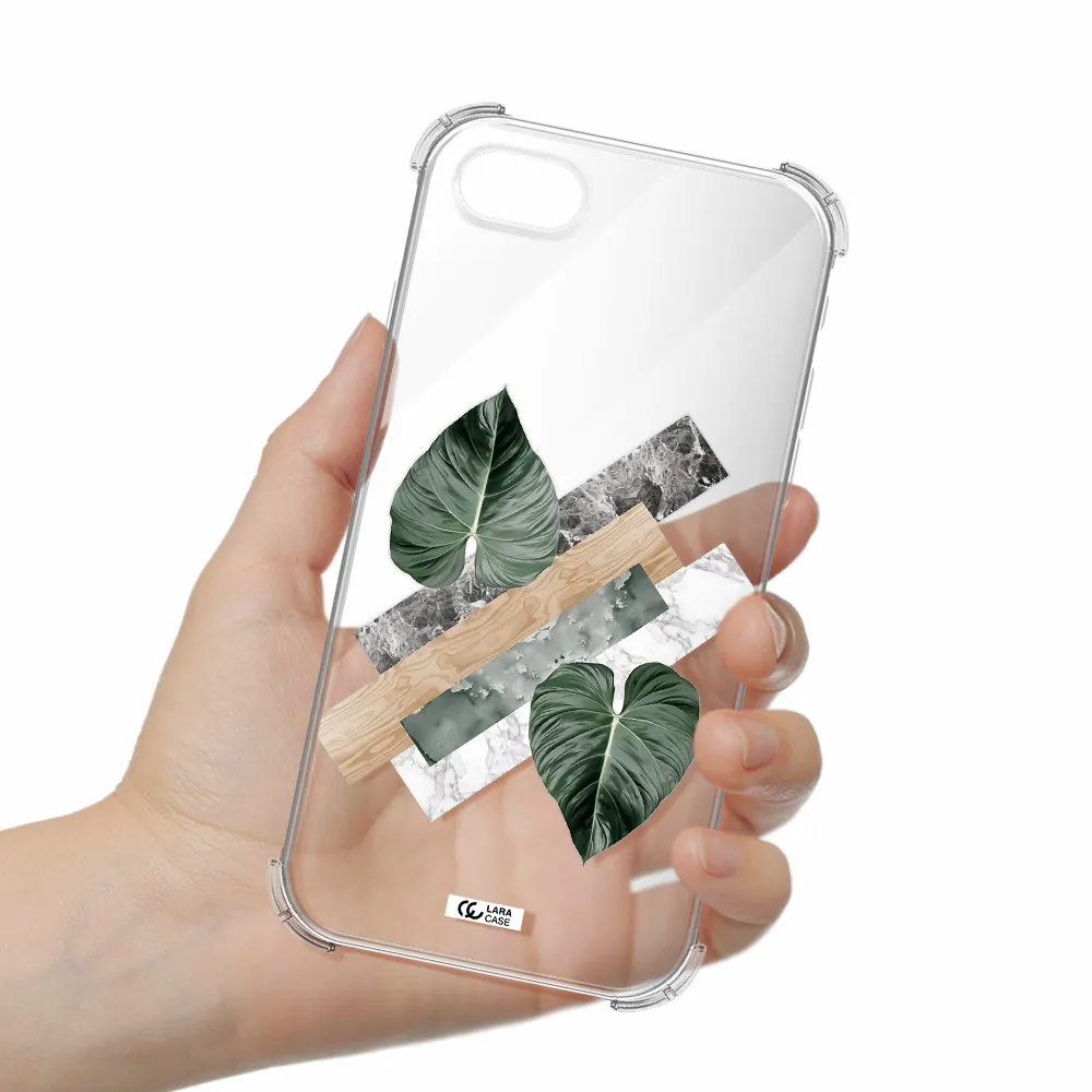 Tropical Leaves Apple iPhone se 2020 Clear PC Case