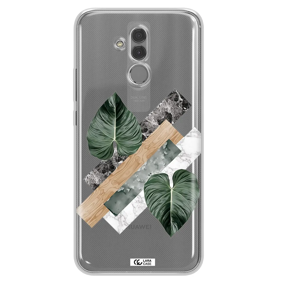 Tropical Leaves Huawei Mate 20 Lite Clear TPU Case