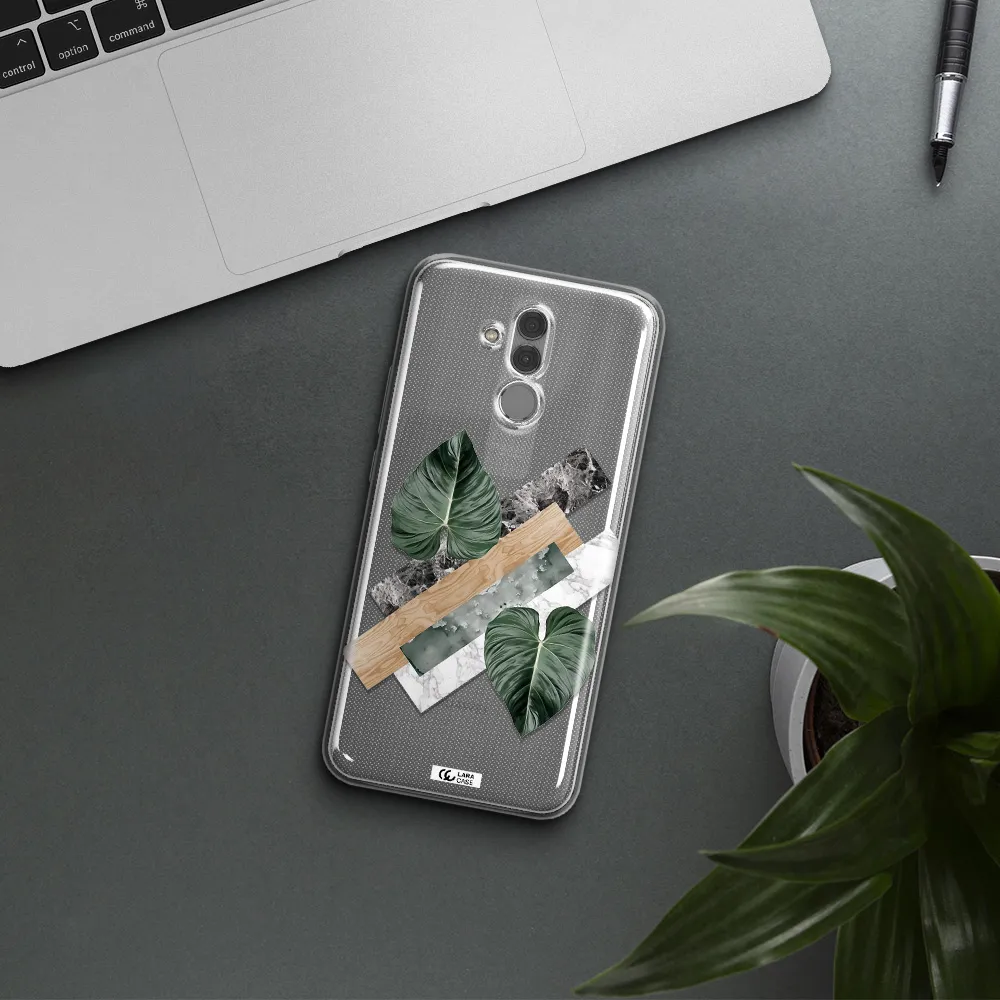 Tropical Leaves Huawei Mate 20 Lite Clear TPU Case