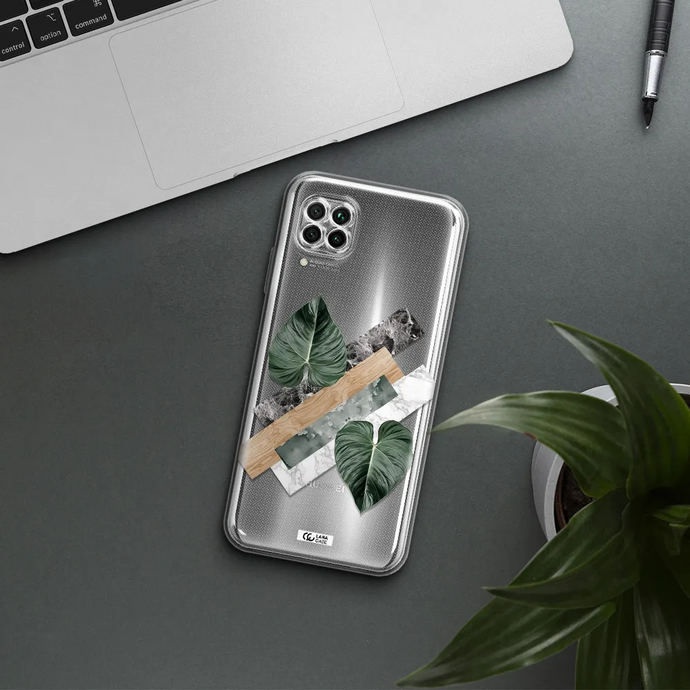 Tropical Leaves Huawei Nova 7I Clear Tpu Case