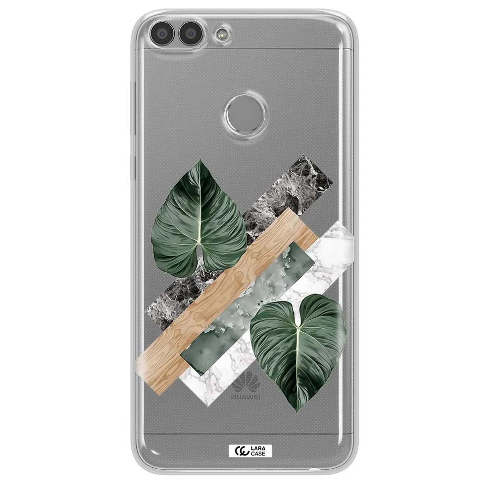 Tropical Leaves Huawei P Smart Clear TPU Case