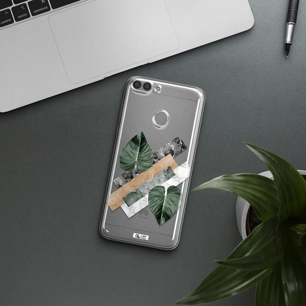 Tropical Leaves Huawei P Smart Clear TPU Case