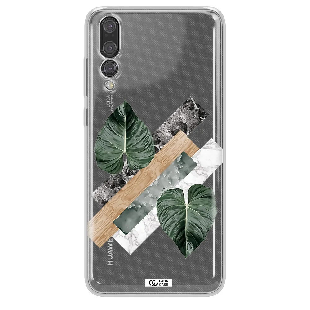 Tropical Leaves Huawei P20 Pro Clear TPU Case