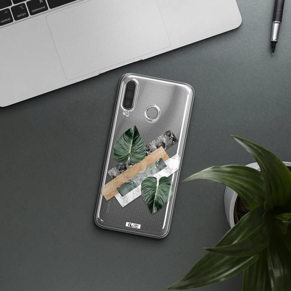 Tropical Leaves Huawei P30 Lite Clear TPU Case