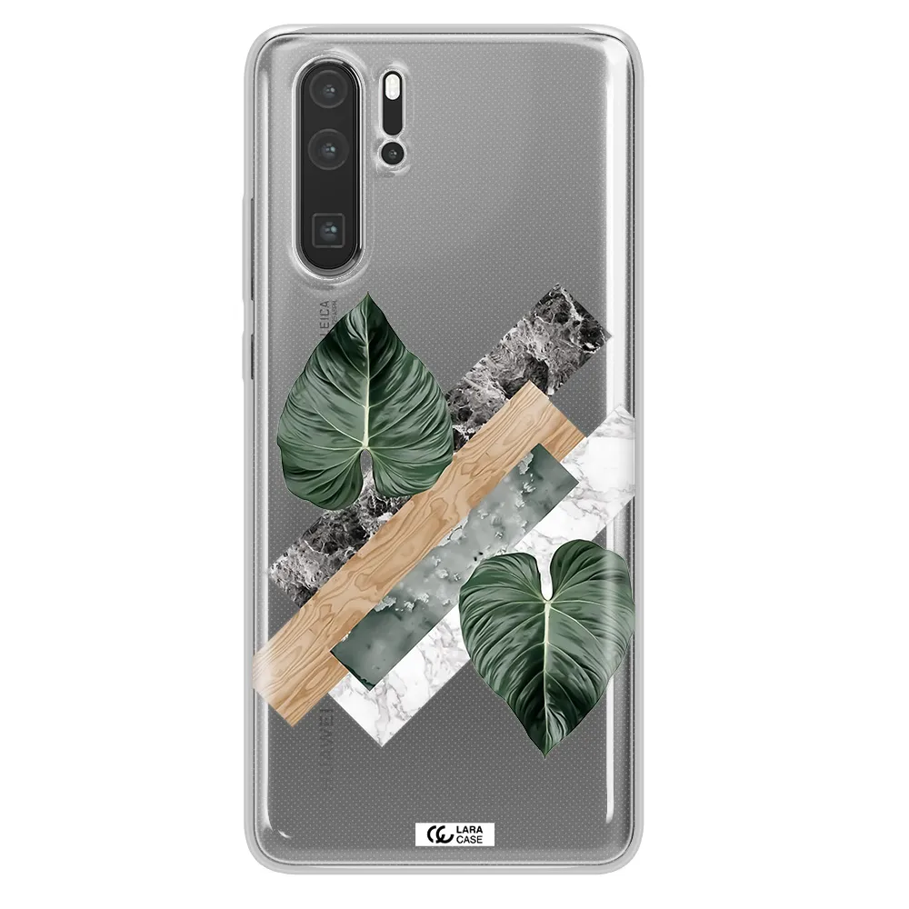 Tropical Leaves Huawei P30 Pro Clear TPU Case