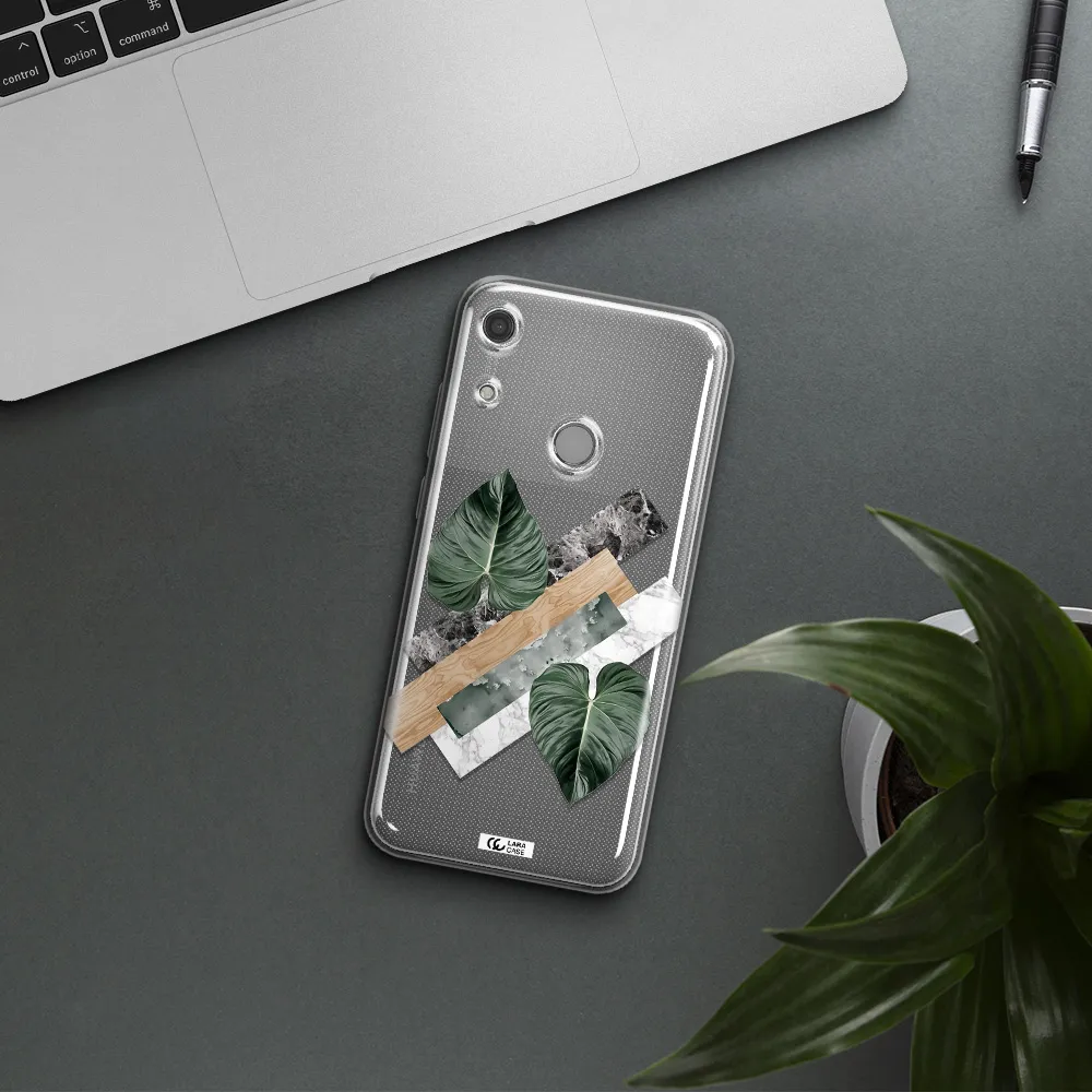 Tropical Leaves Huawei Y6S Clear TPU Case