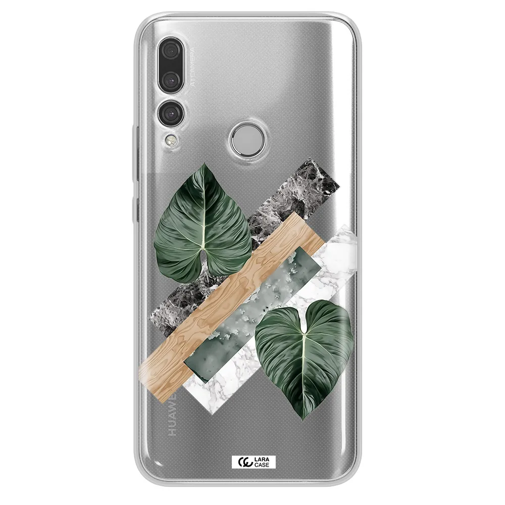 Tropical Leaves Huawei Y9 Prime 2019 Clear TPU Case