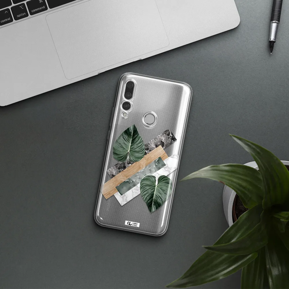 Tropical Leaves Huawei Y9 Prime 2019 Clear TPU Case