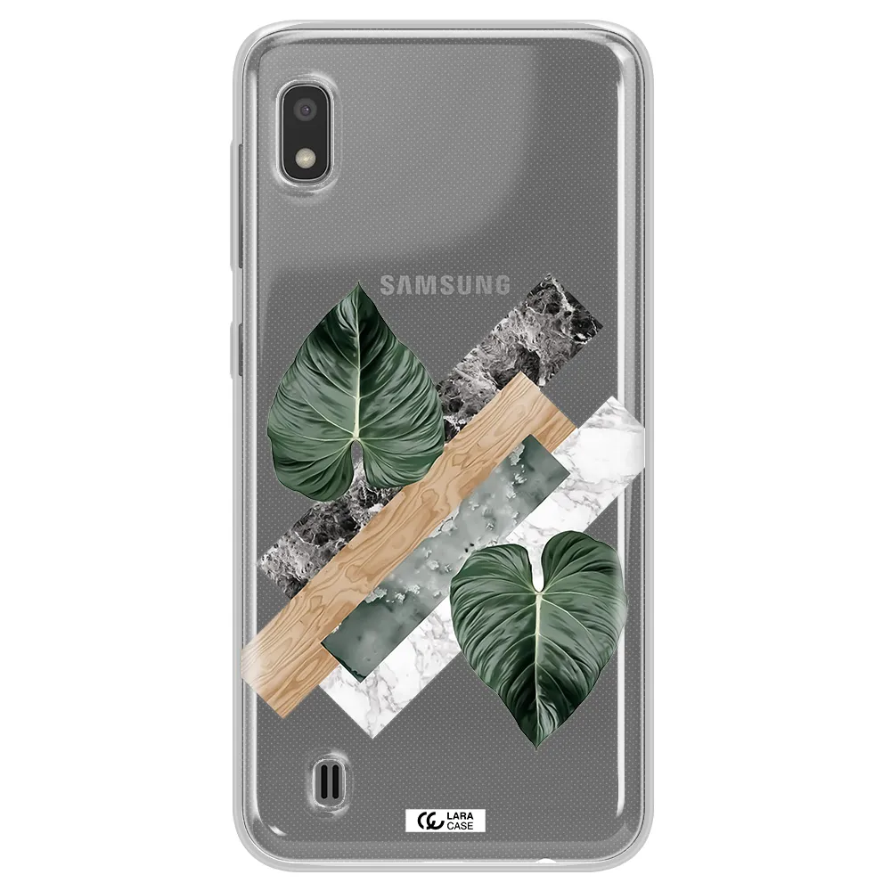 Tropical Leaves Samsung A10 Clear TPU Case