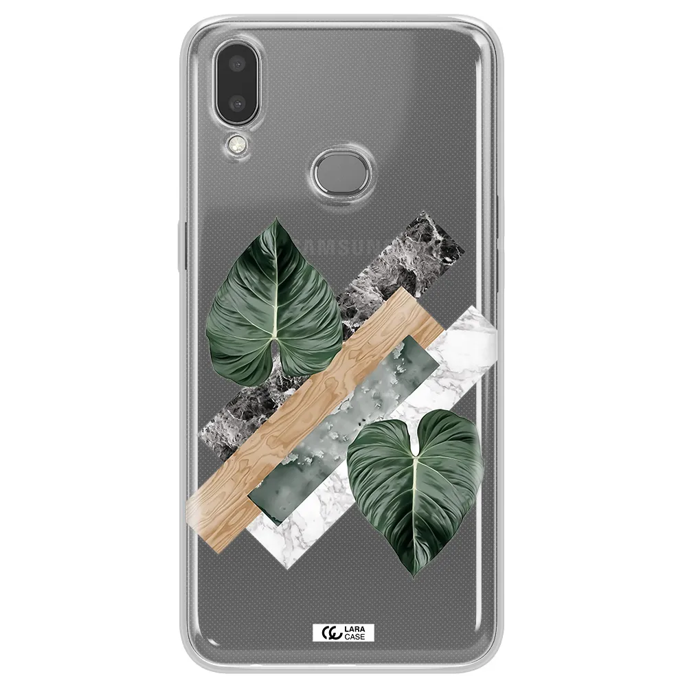 Tropical Leaves Samsung A10S Clear TPU Case
