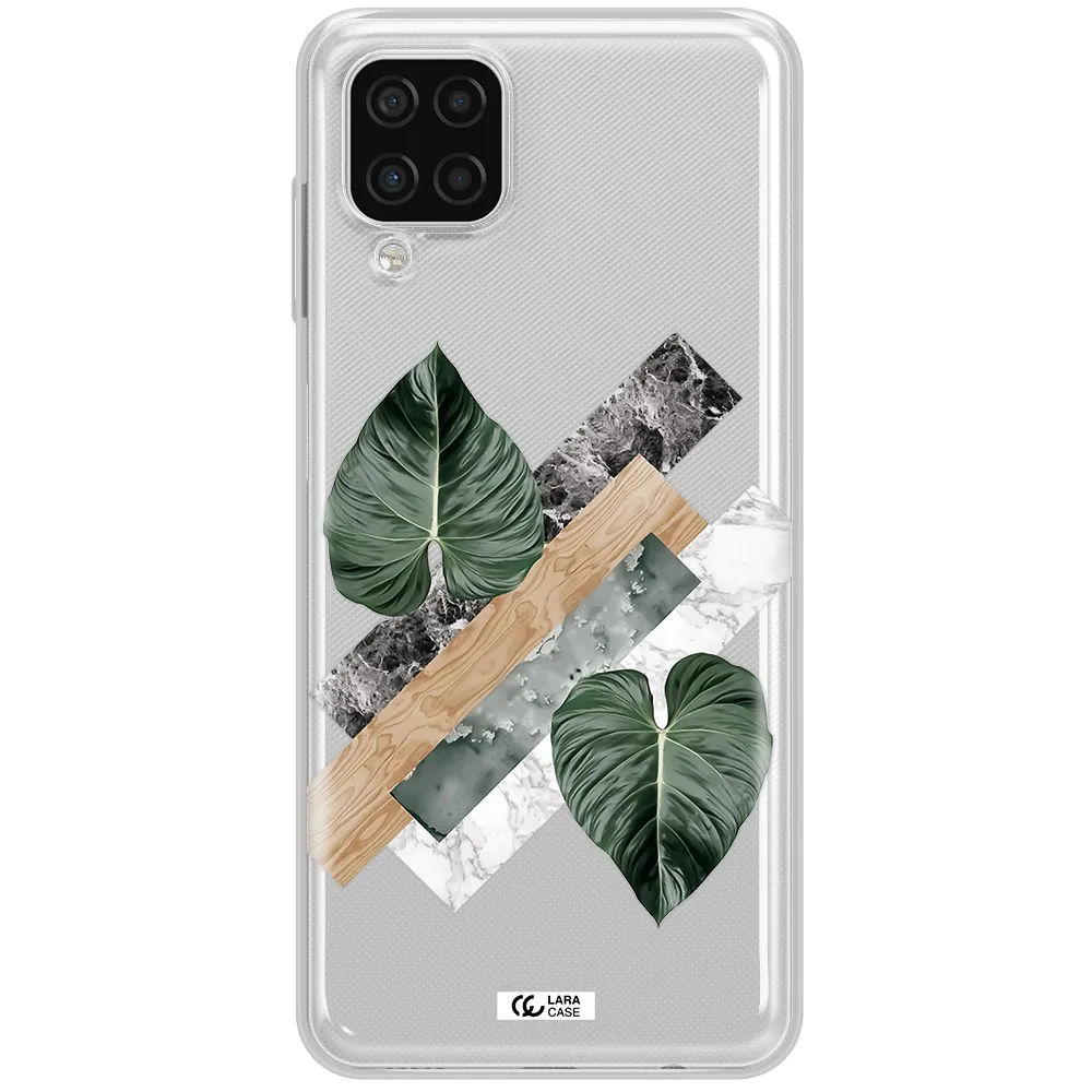 Tropical Leaves Samsung A12 4g Clear TPU Case