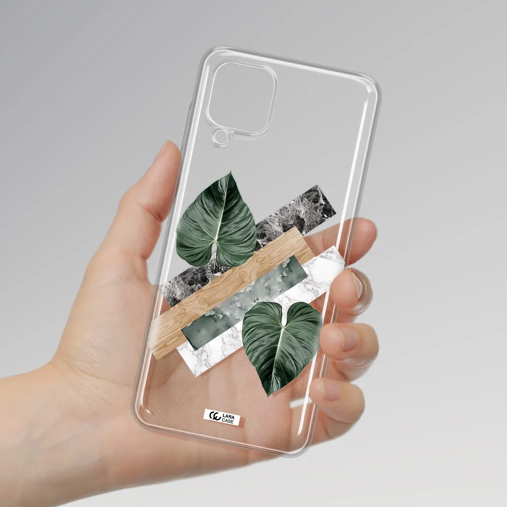 Tropical Leaves Samsung A12 4g Clear TPU Case