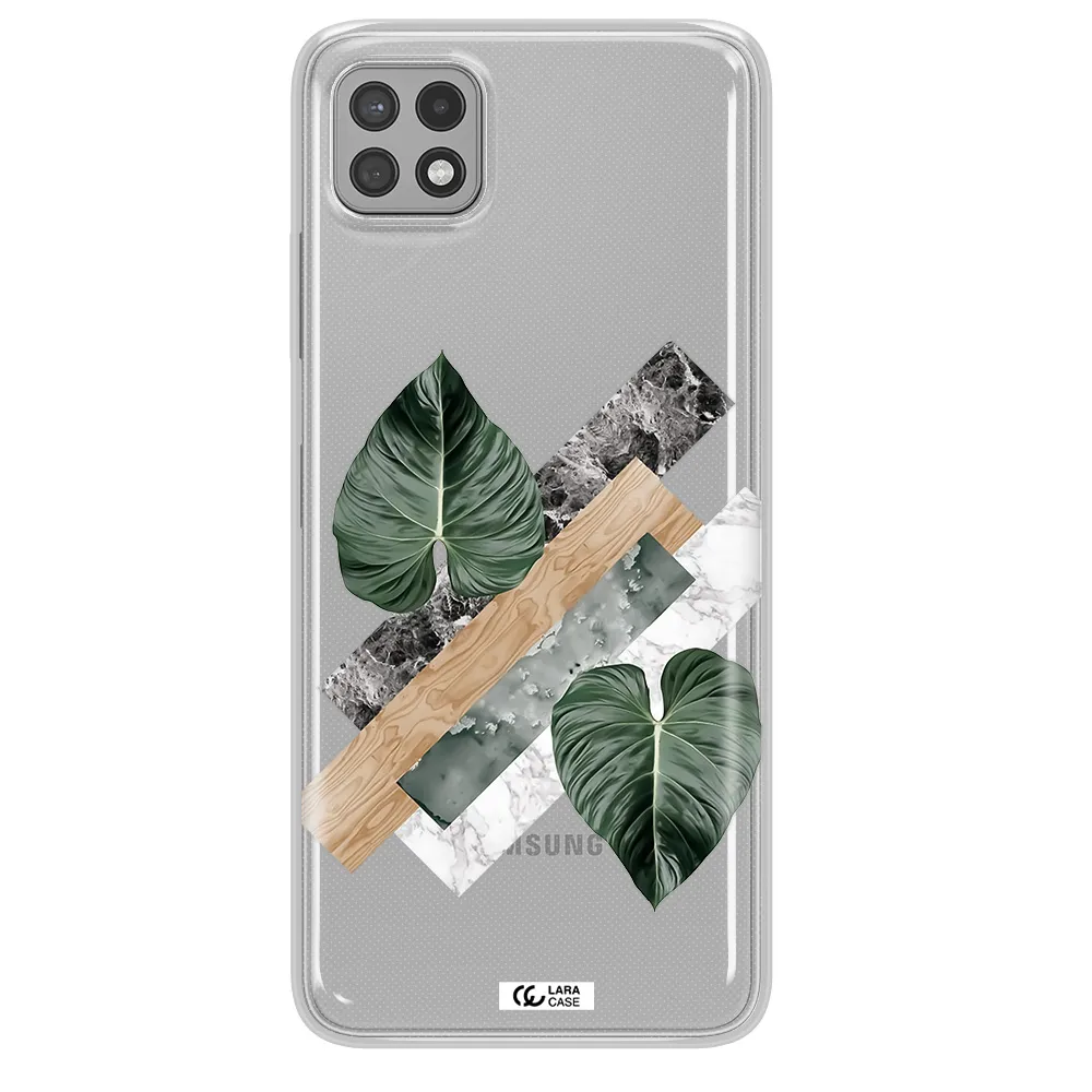 Tropical Leaves Samsung A22 5g Clear TPU Case