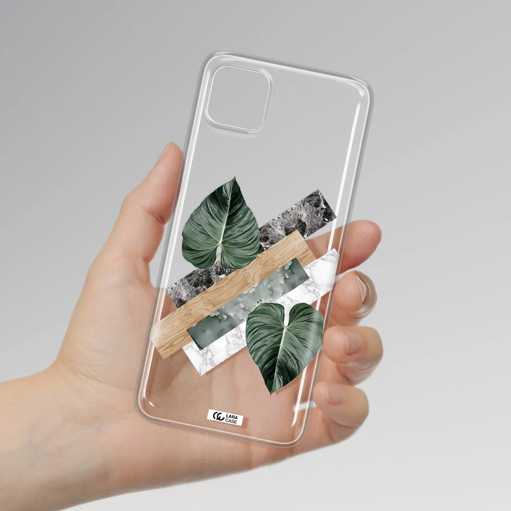 Tropical Leaves Samsung A22 5g Clear TPU Case