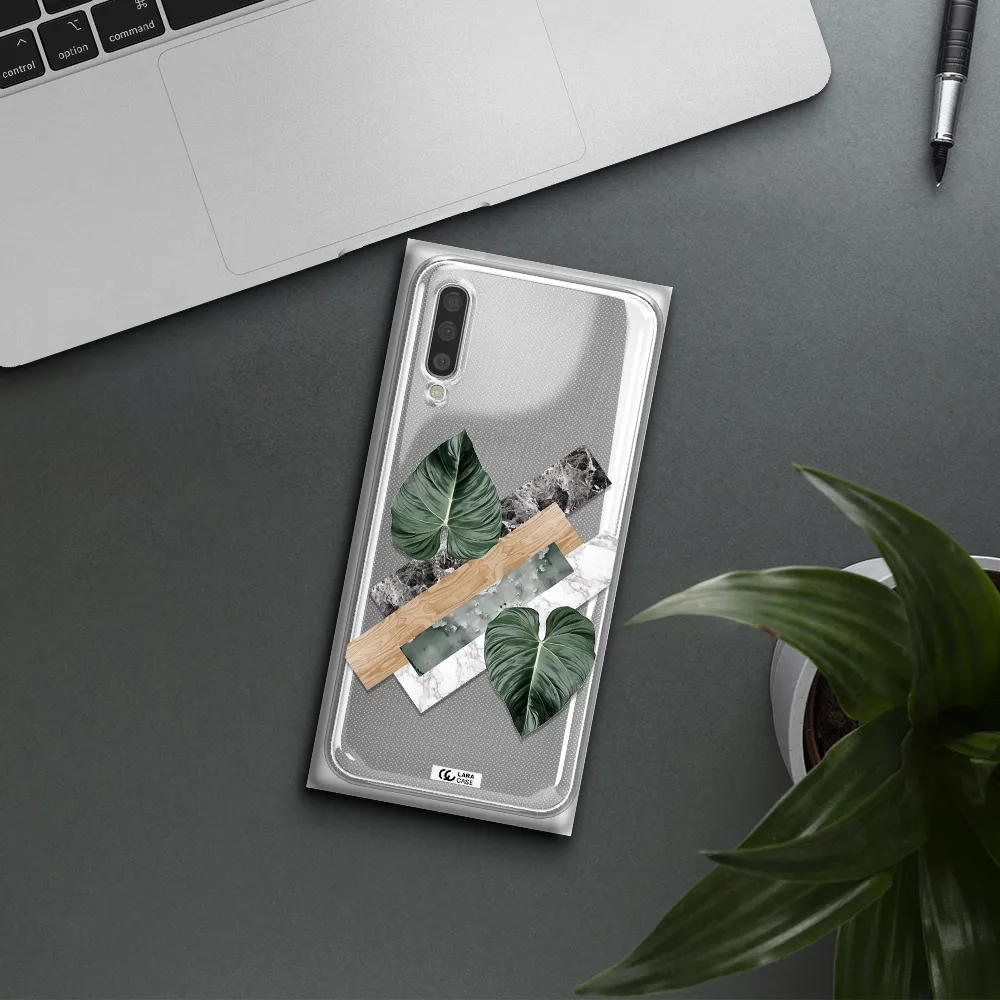 Tropical Leaves Samsung A50S Clear Tpu Case