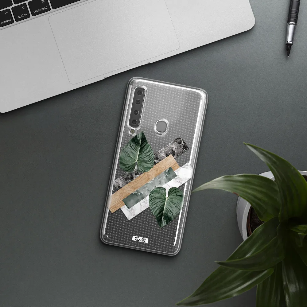 Tropical Leaves Samsung A9 2018 Clear TPU Case