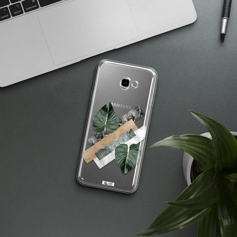 Tropical Leaves Samsung J4 Plus Clear TPU Case