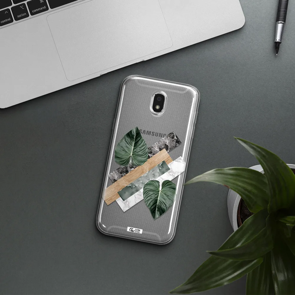 Tropical Leaves Samsung J5 2017 Clear TPU Case